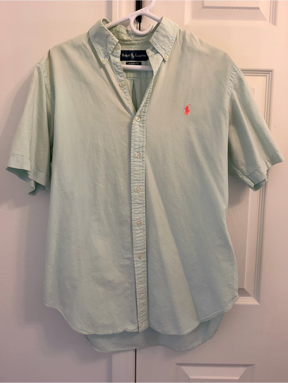 Ralph Lauren Men’s Mint Short-Sleeve Button-Down Shirt